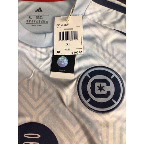 Chicago Fire FC Adidas Away 25/26 Soccer Jersey Sz. XL With Hat - Picture 3 of 16